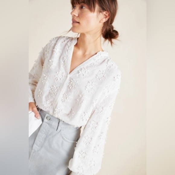 Anthropologie Seen Kept Worn Jeanette Blouse - Picture 3 of 16